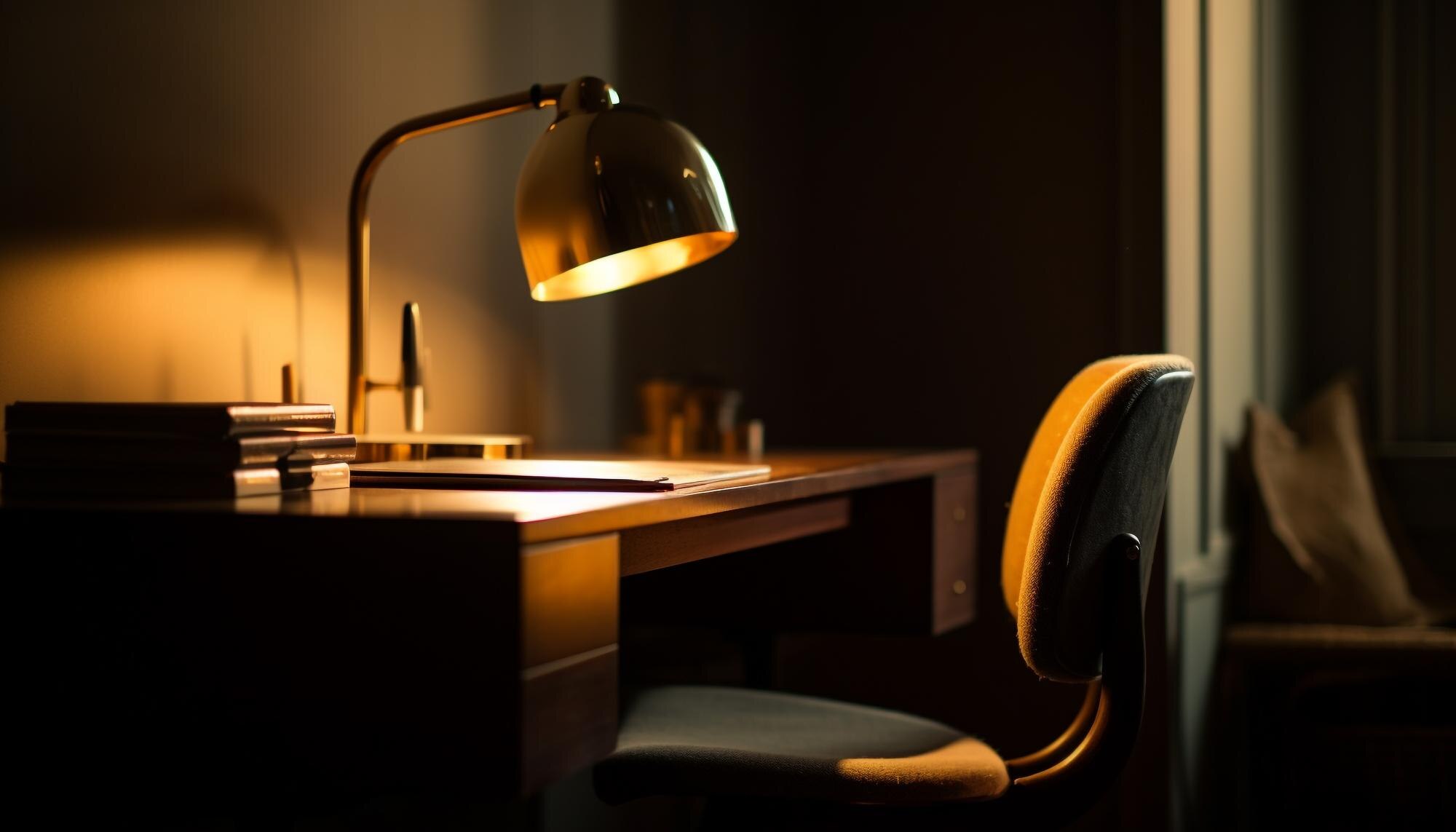 Espacio de trabajo iluminado